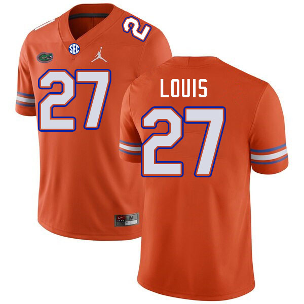 Florida Gators #27 Byron Louis College Football Jerseys Stitched-Orange